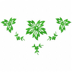 Flowers And Tree Embroidery Design 11